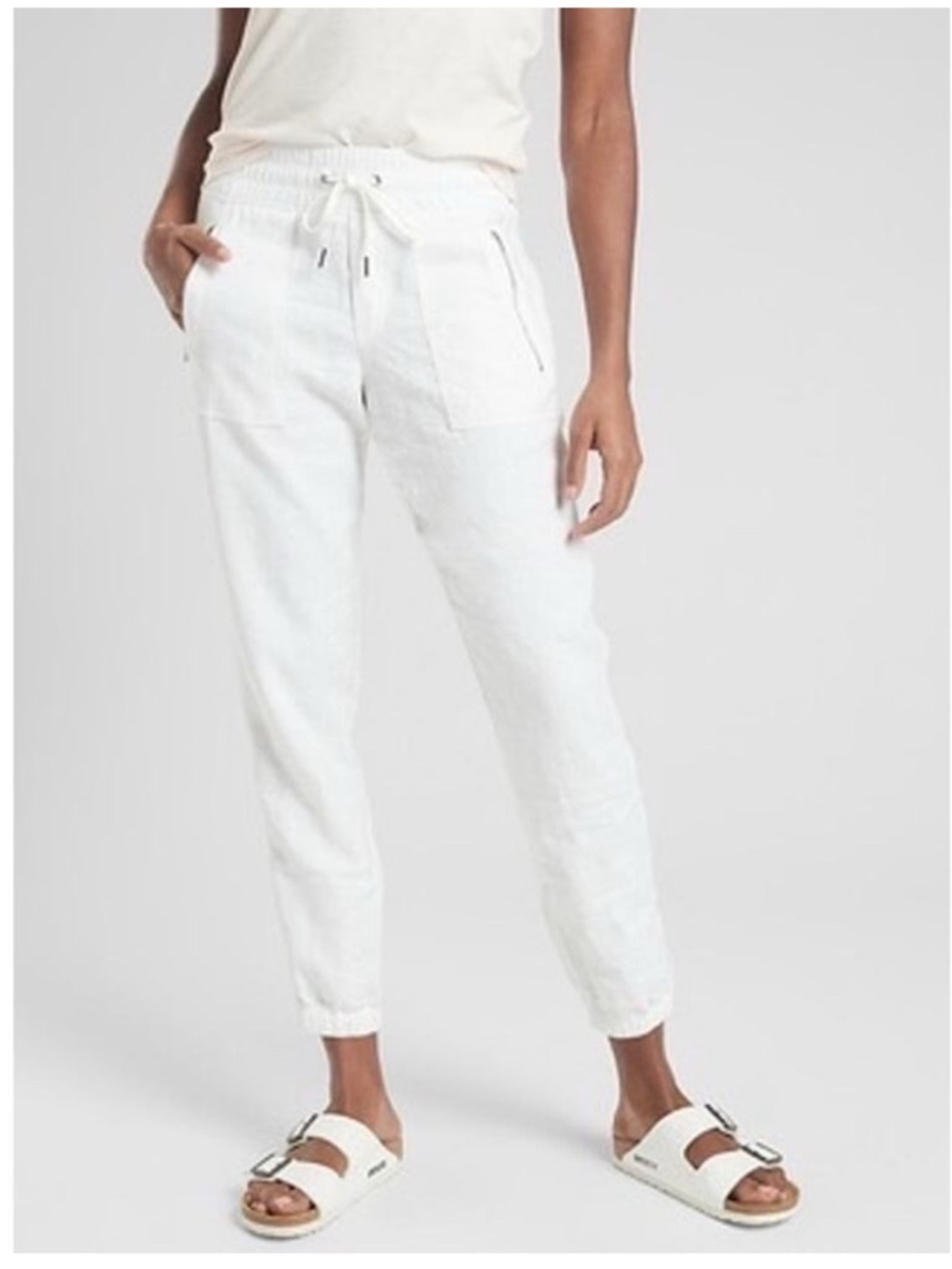 Athleta Cabo Linen Joggers